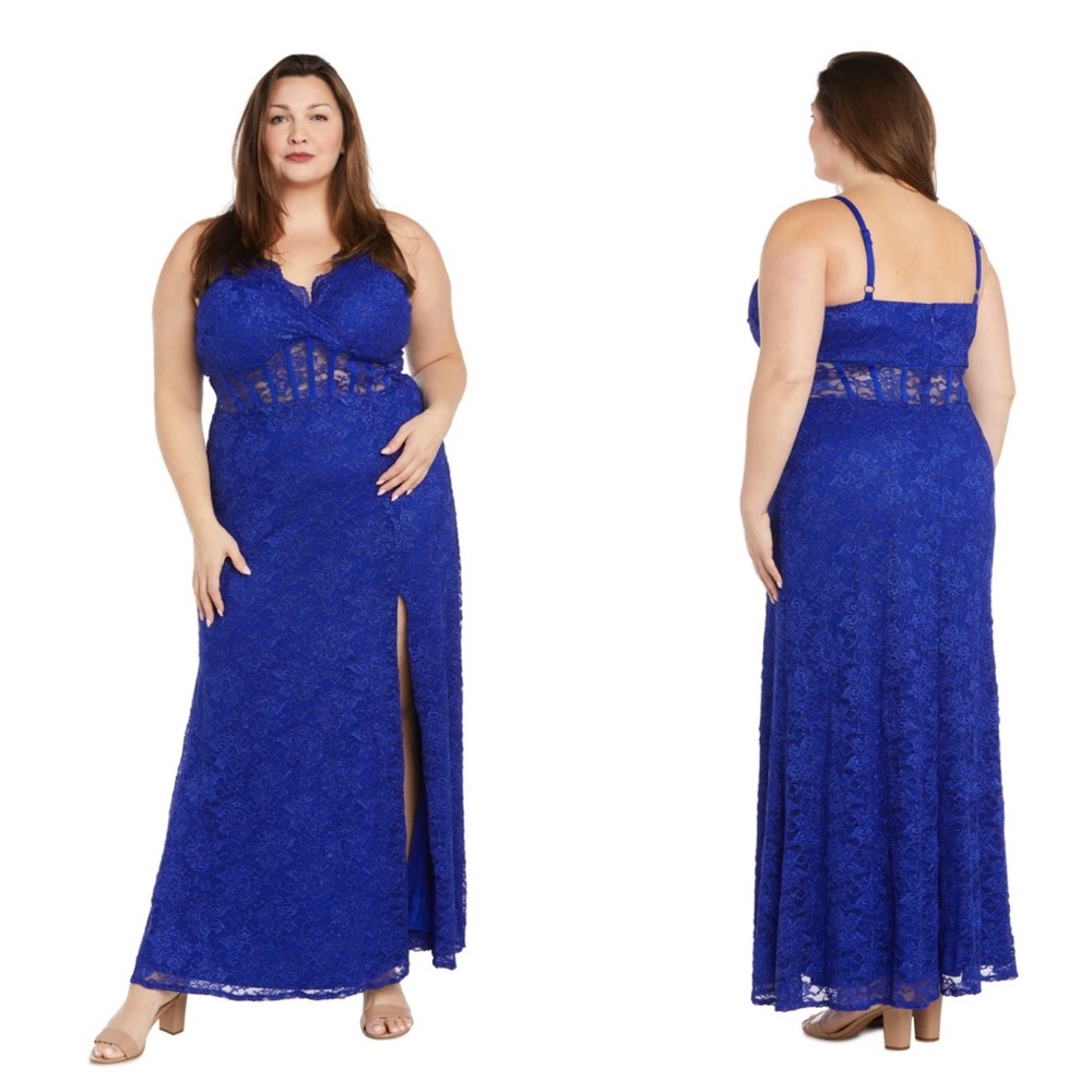 RM Richards Amina Corset Dress - Royal (14W)